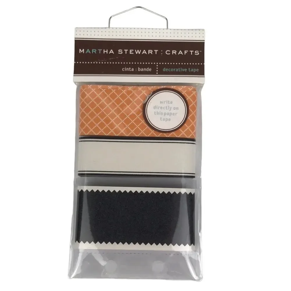 Martha Stewart Crafts Halloween Decorative Tape Jack-O-Lanterns Fall Lot of 4